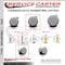 Service Caster 2.375 Inch MRI Safe Caster, 7/16 Inch Grip Ring Stem SCC-GR02S60-TPR-GRY-716138-MRI - alternate 2